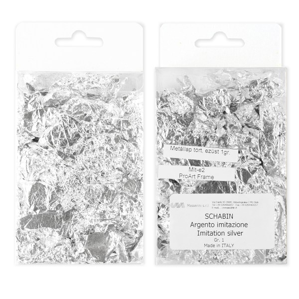 Metállap tört ezüst